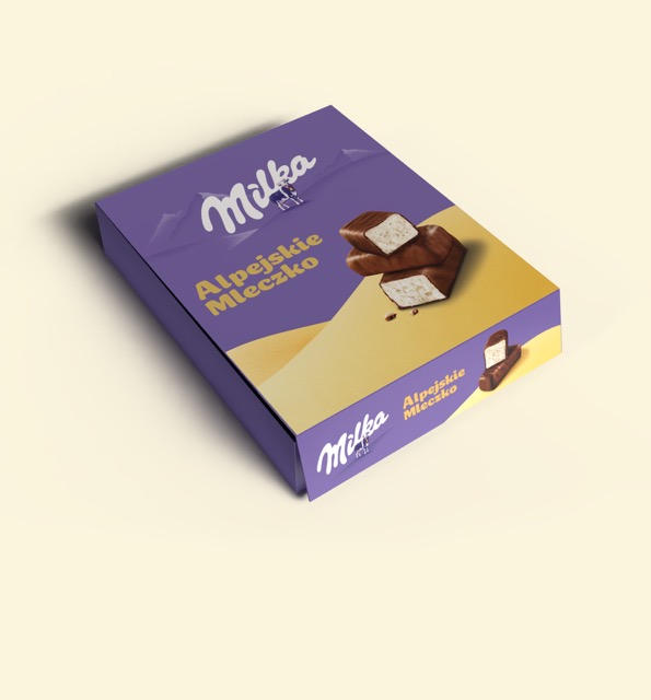 Projekt pudełka magnetycznego Milka